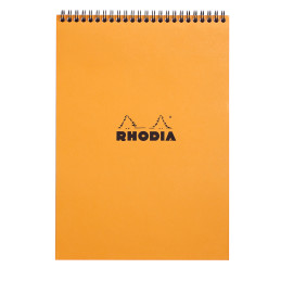 Rhodia Classic Wirebound Notepad - A4 - Orange - Lined